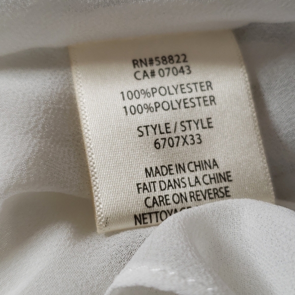 Max Studio Accordian Pleated Top Blouse Small - Picture 10 of 11